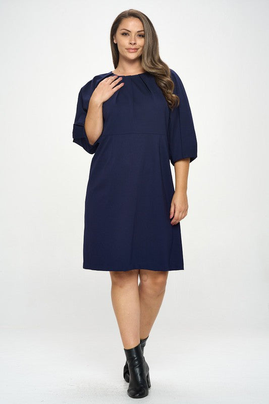 Balloon Sleeve Dress-1