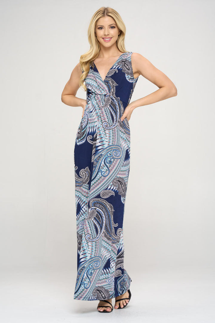 Maxi Paisley Print Maxi Dress-2