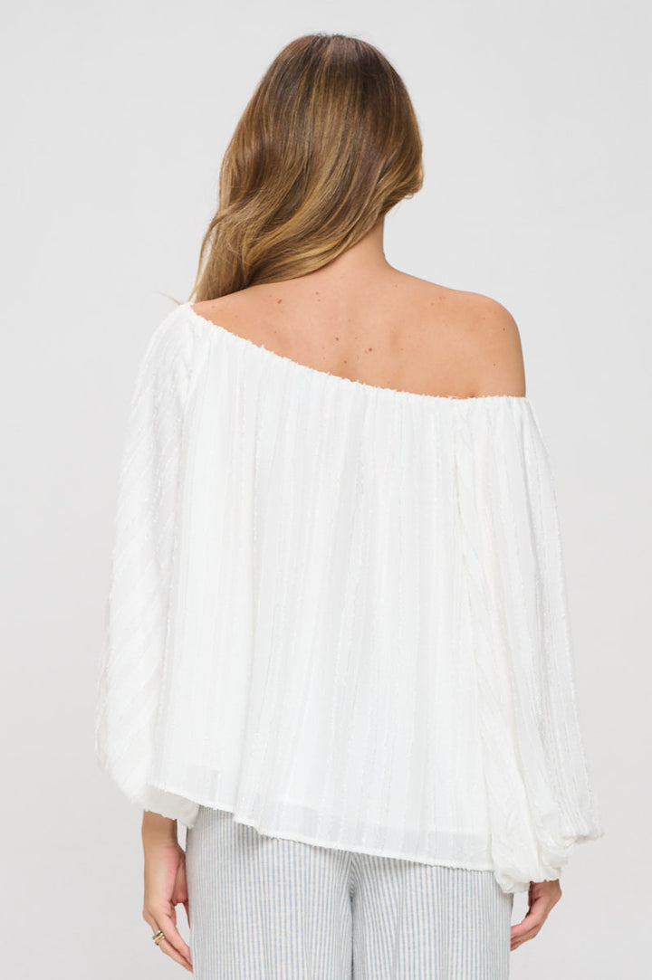 Versatile Sheer Heavy Boat Neck Top-3