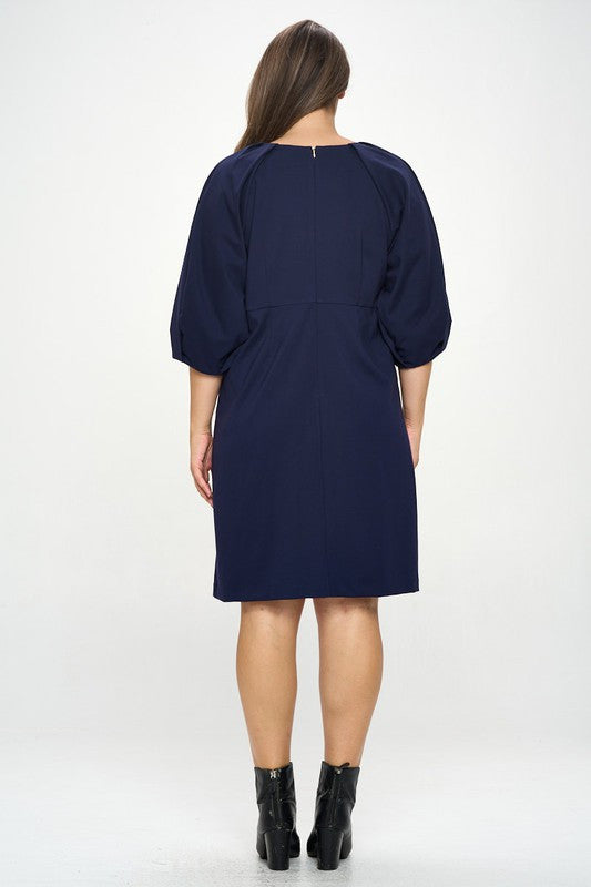 Balloon Sleeve Dress-4