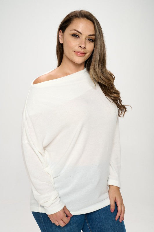 Ivory Off the Shoulder Top-0
