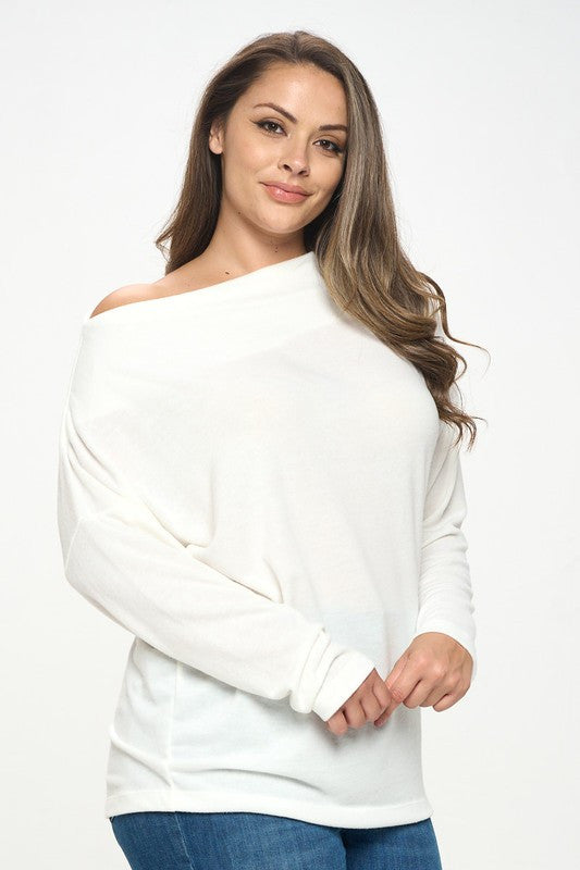 Ivory Off the Shoulder Top-2