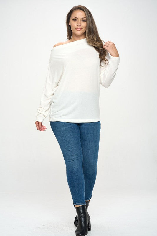 Ivory Off the Shoulder Top-4
