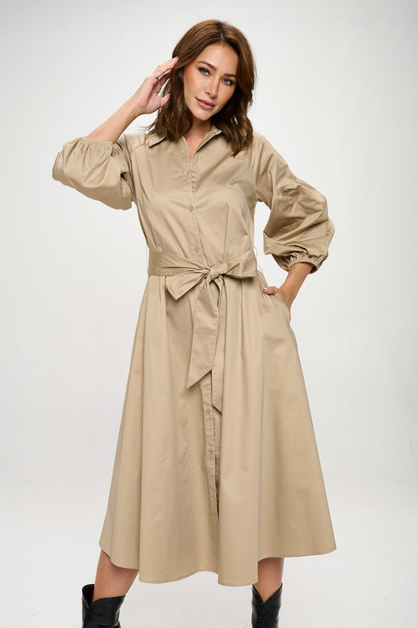 Maxi Shirt Dress-0