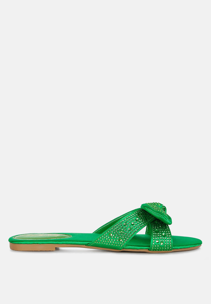 Fleurette Bow Flat Sandals-0
