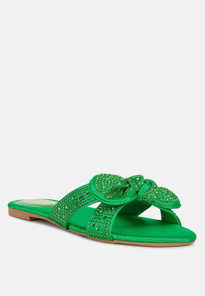 Fleurette Bow Flat Sandals-1