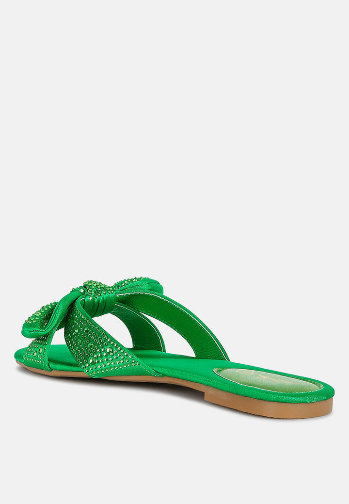Fleurette Bow Flat Sandals-2