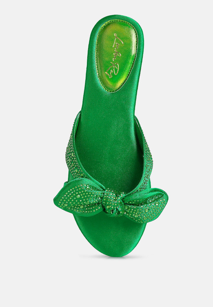 Fleurette Bow Flat Sandals-3