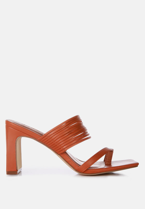 Follow Me Mid Block Heel Sandals-5