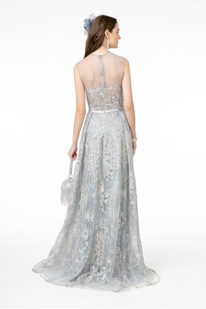 Lace Embellished A-Line Long Prom Dress GLGL2835-1