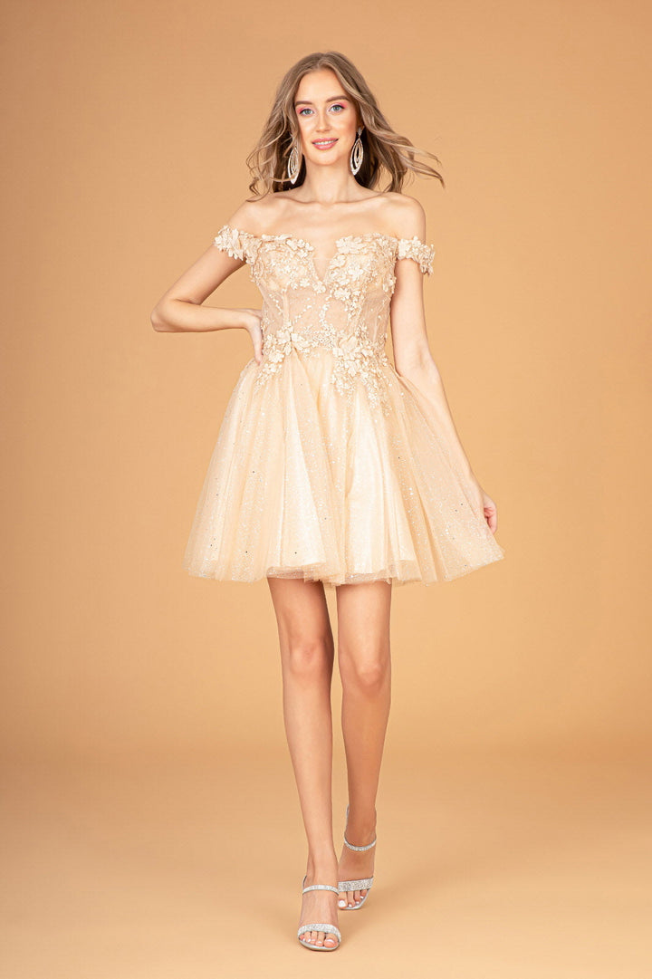 Illusion Sweetheart Mesh Babydoll Short Dress w/ Sheer Bodice-4