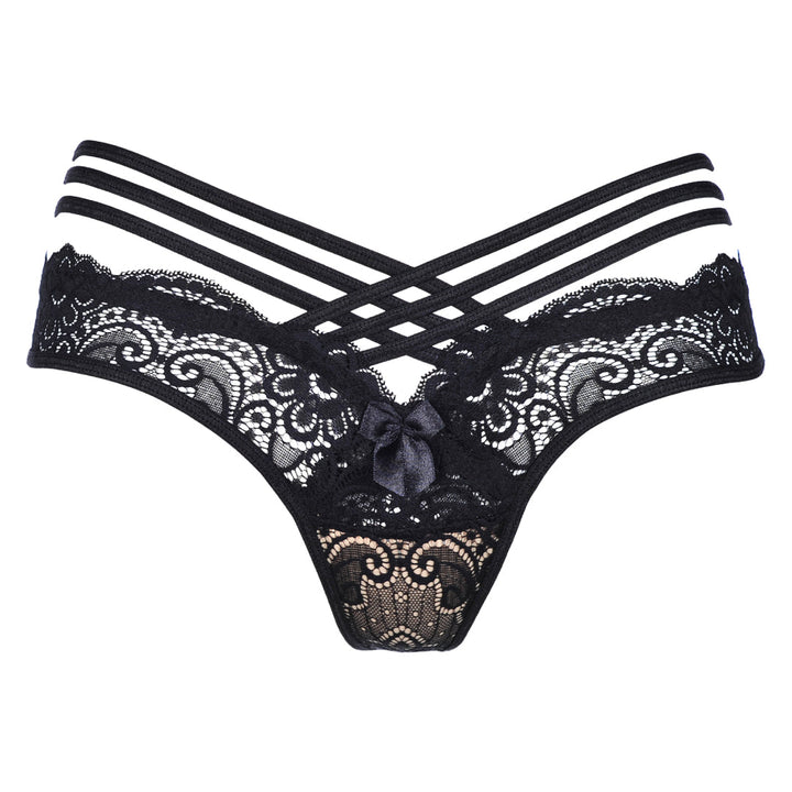 Axami Julianne Strappy Lace Thong Panty-4