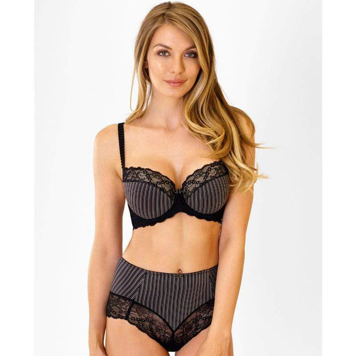 Lace Trim Full Brief Panty Rosme Gold Line-2
