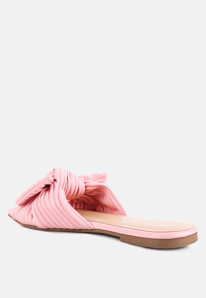 Little Jane Textured Bow Slider Flats-2