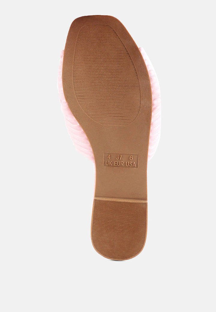 Little Jane Textured Bow Slider Flats-4