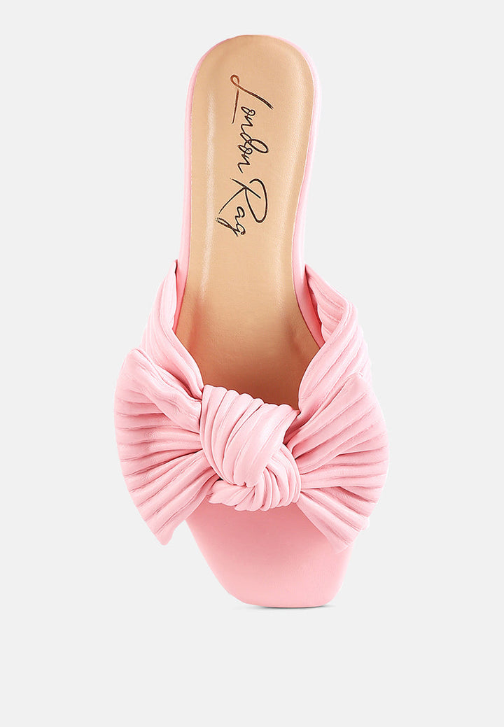 Little Jane Textured Bow Slider Flats-3