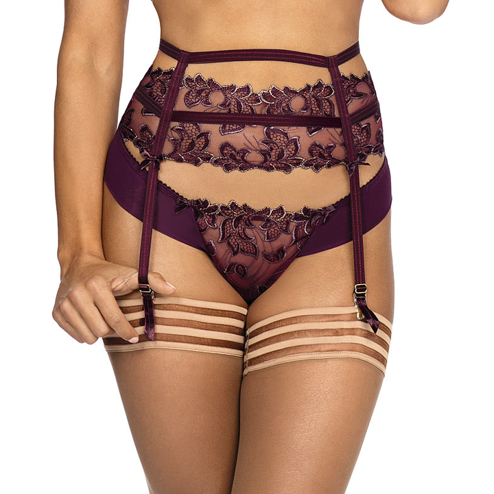 Axami Malaga Loca Sheer Lace Garter Belt-0
