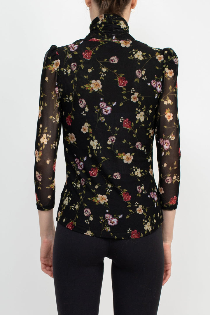 Catherine Malandrino Turtle Neck 3/4 Sleeves Top-2