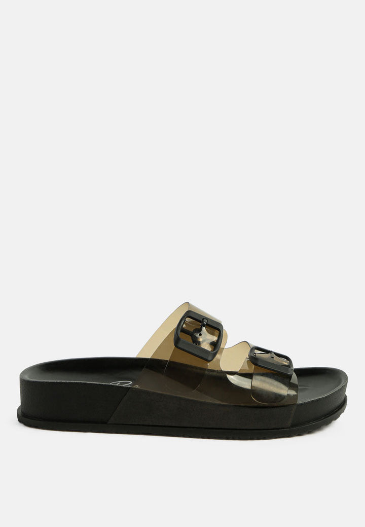 Minata Platform Buckled Slide Sandals-7