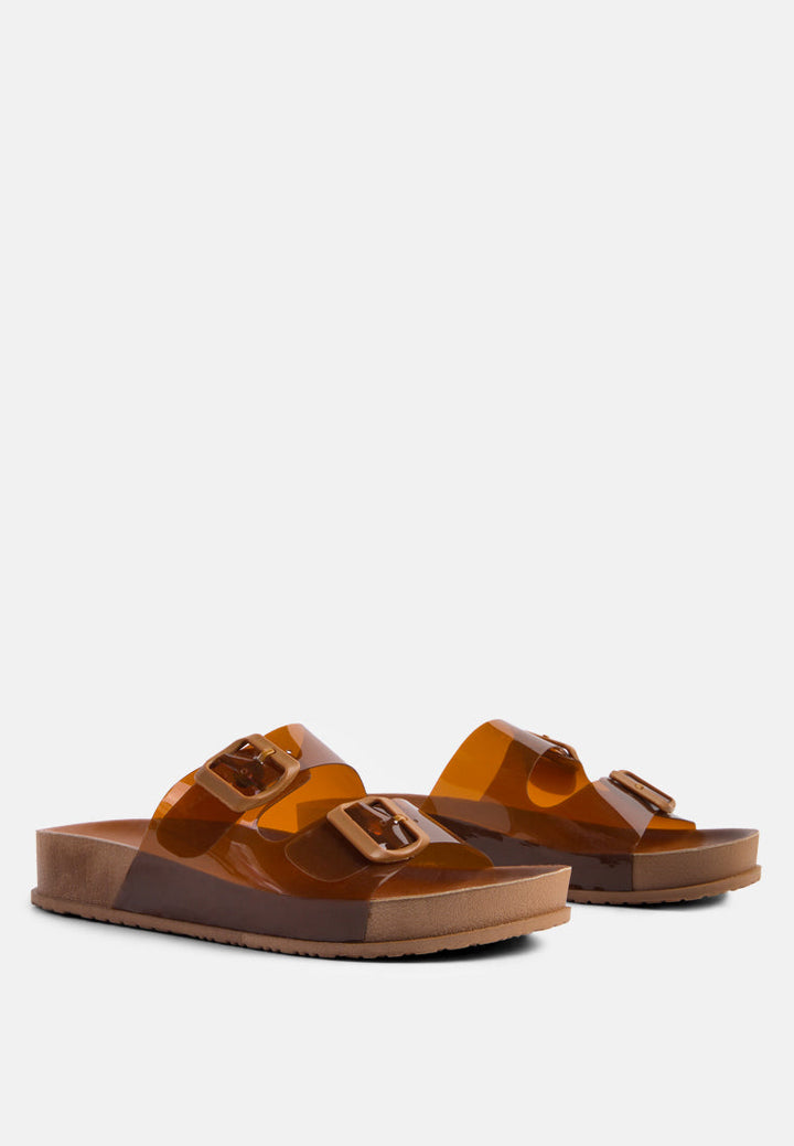 Minata Platform Buckled Slide Sandals-1