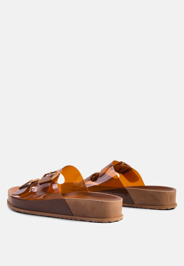 Minata Platform Buckled Slide Sandals-2