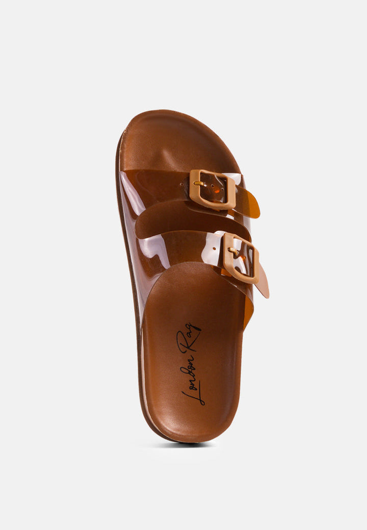 Minata Platform Buckled Slide Sandals-3