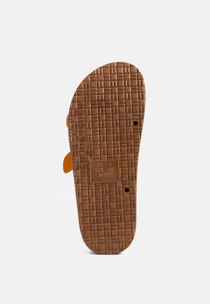 Minata Platform Buckled Slide Sandals-4
