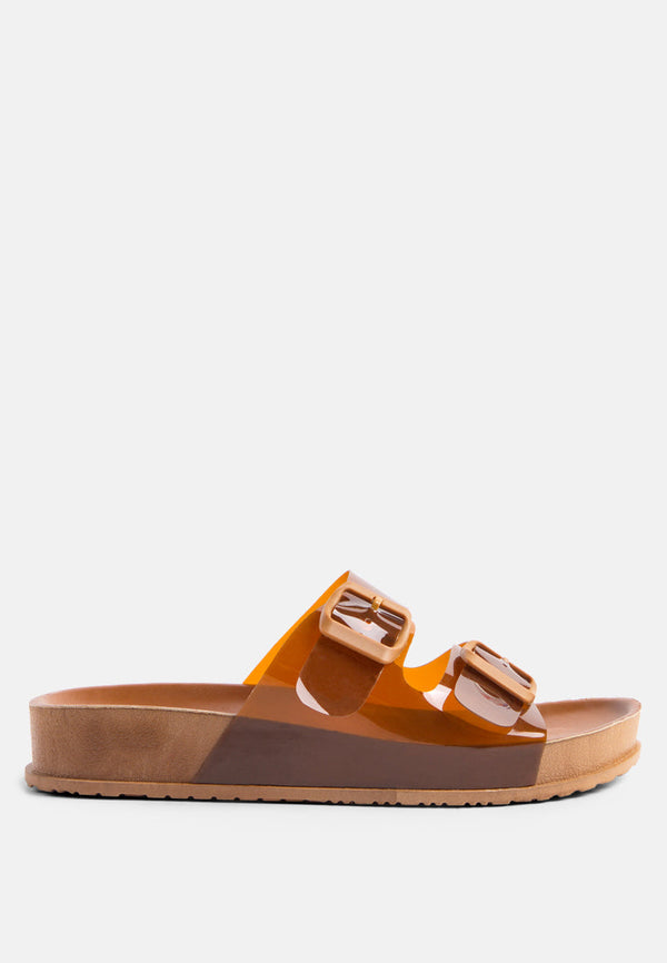 Minata Platform Buckled Slide Sandals-0