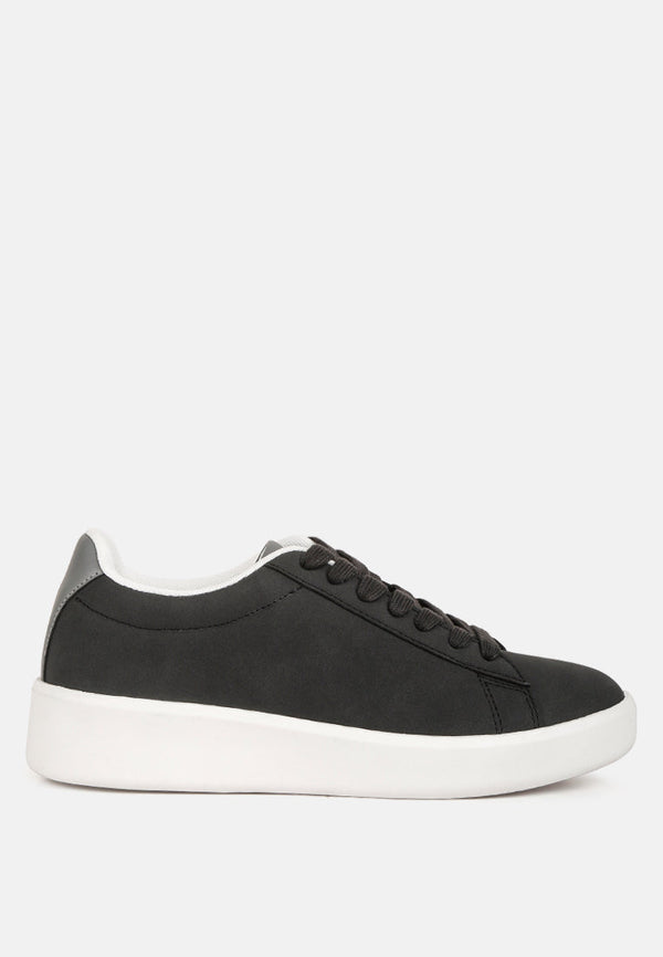 Minky Lace Up Casual Sneakers-0