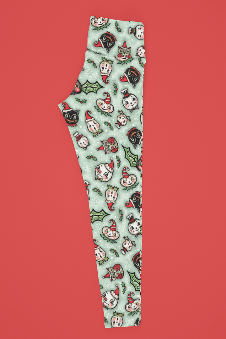 Spooky Christmas Mint (Johanna Parker Exclusive) - High-quality Handcrafted Vibrant Leggings-2