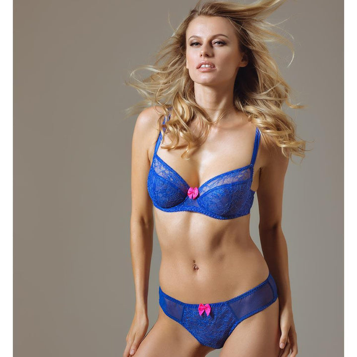 Semi Sheer Lace Demi Cup Bra Claudette New Wave-4