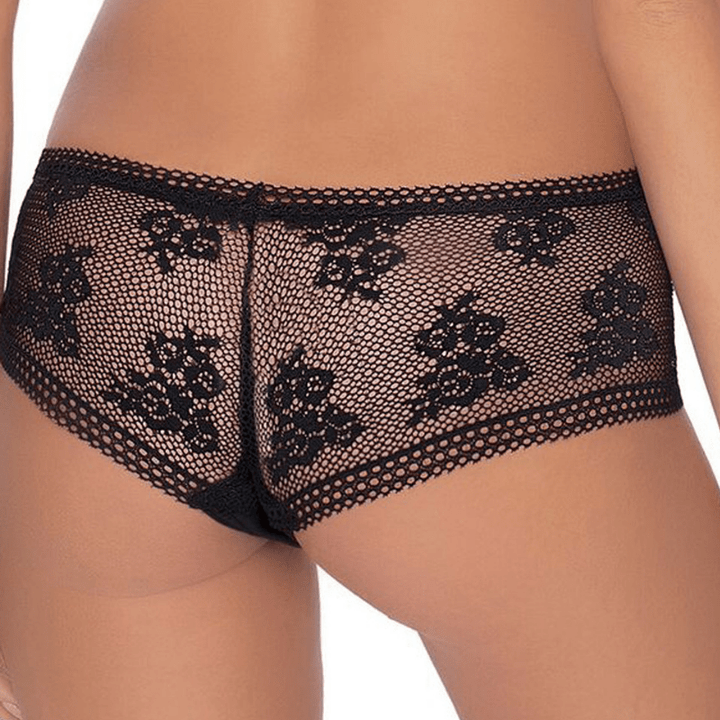 Sexy Sheer Lace Boyshorts Panty Roza Nefretete-1