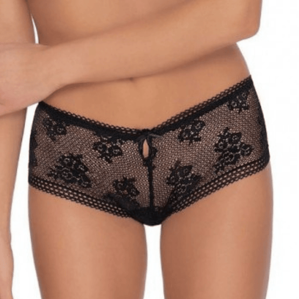 Sexy Sheer Lace Boyshorts Panty Roza Nefretete-0