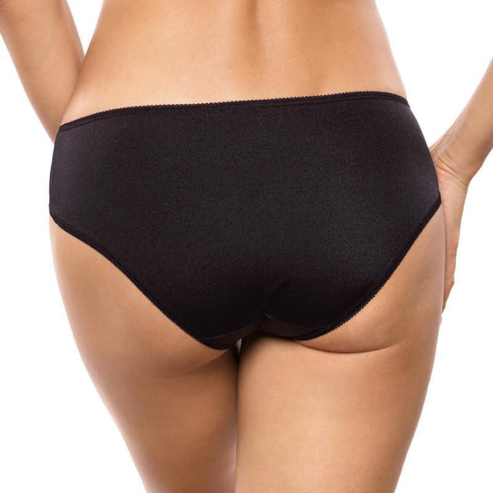 Sheer Embroidered Bikini Panty Gorteks Onyx-1