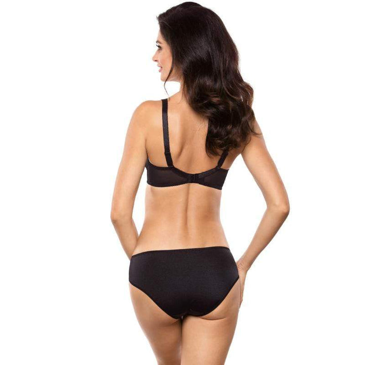 Sheer Embroidered Bikini Panty Gorteks Onyx-4