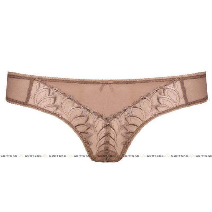 Sheer Floral Embroidery Thong Panty Gorteks Dakota-2