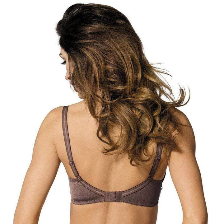 Sheer Mesh Balconette Bra Gorteks Pamela Mocha-2