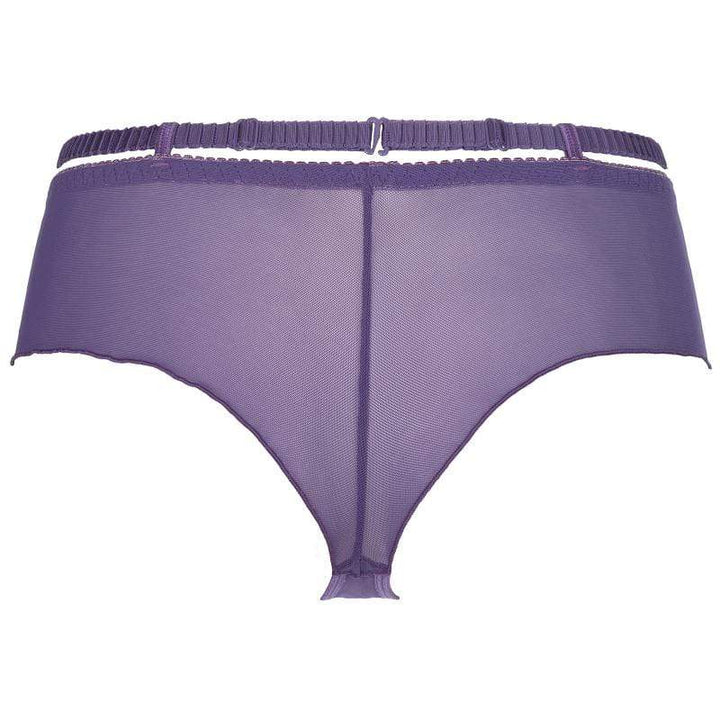Sheer Lace Brazilian Thong Panty Axami Miami Vibe Purple-3