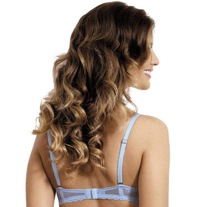 Sheer Lace Triangle Plunge Bra Kinga Nubi-2