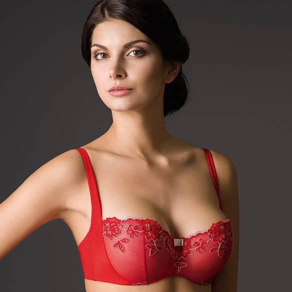 Vova Viennese Melange Sheer Balcony Bra-0