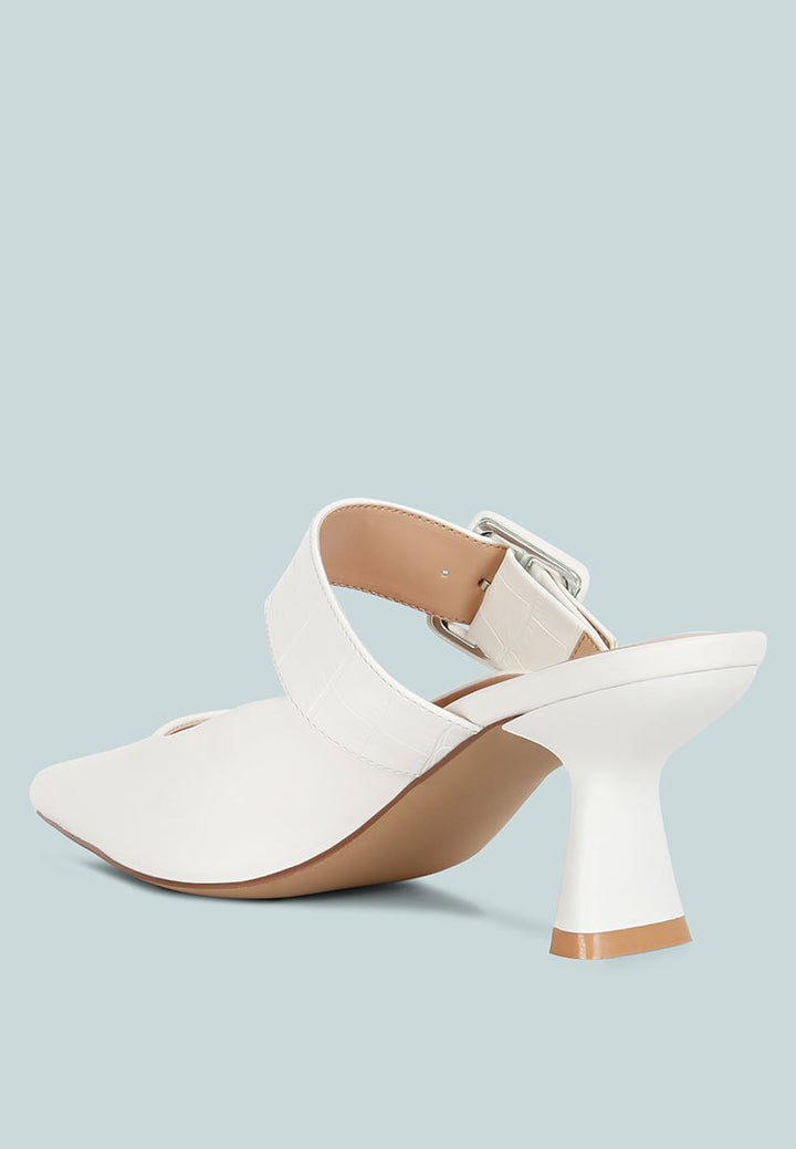 Shein Star Slim Block Heel Mules-3