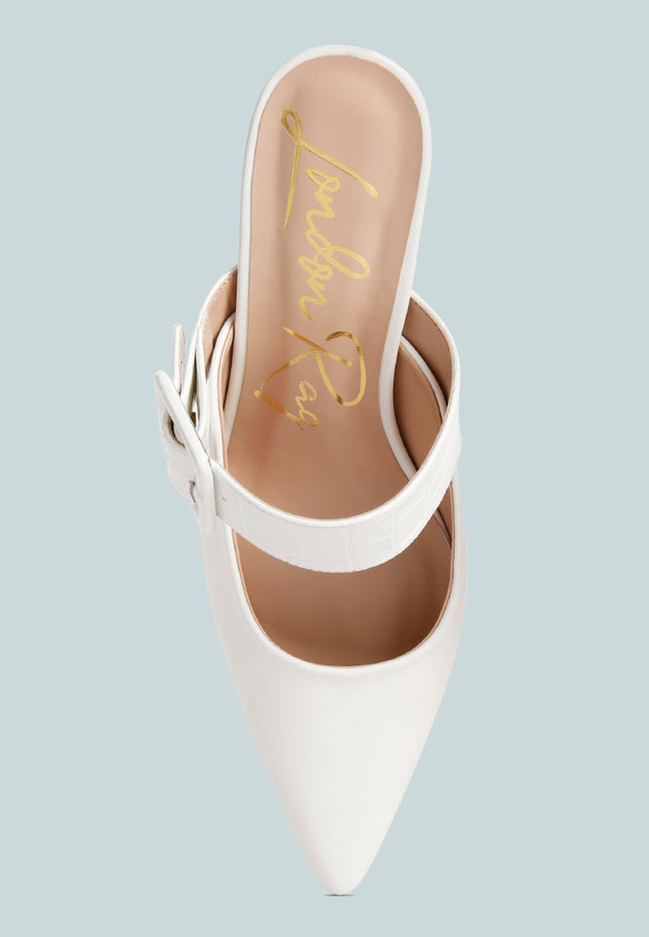 Shein Star Slim Block Heel Mules-4