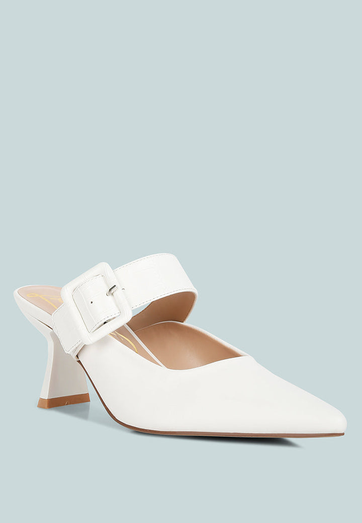 Shein Star Slim Block Heel Mules-2