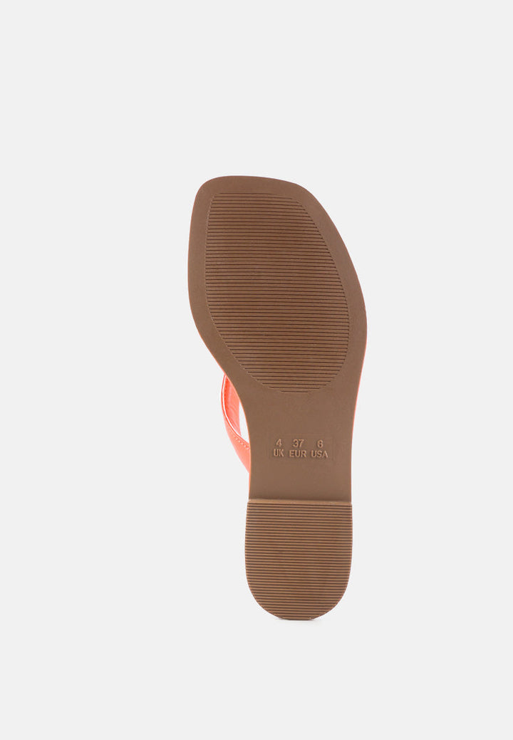 Tolpo Square Toe Thong Flats-4