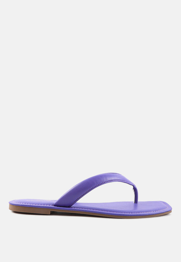 Tolpo Square Toe Thong Flats-5