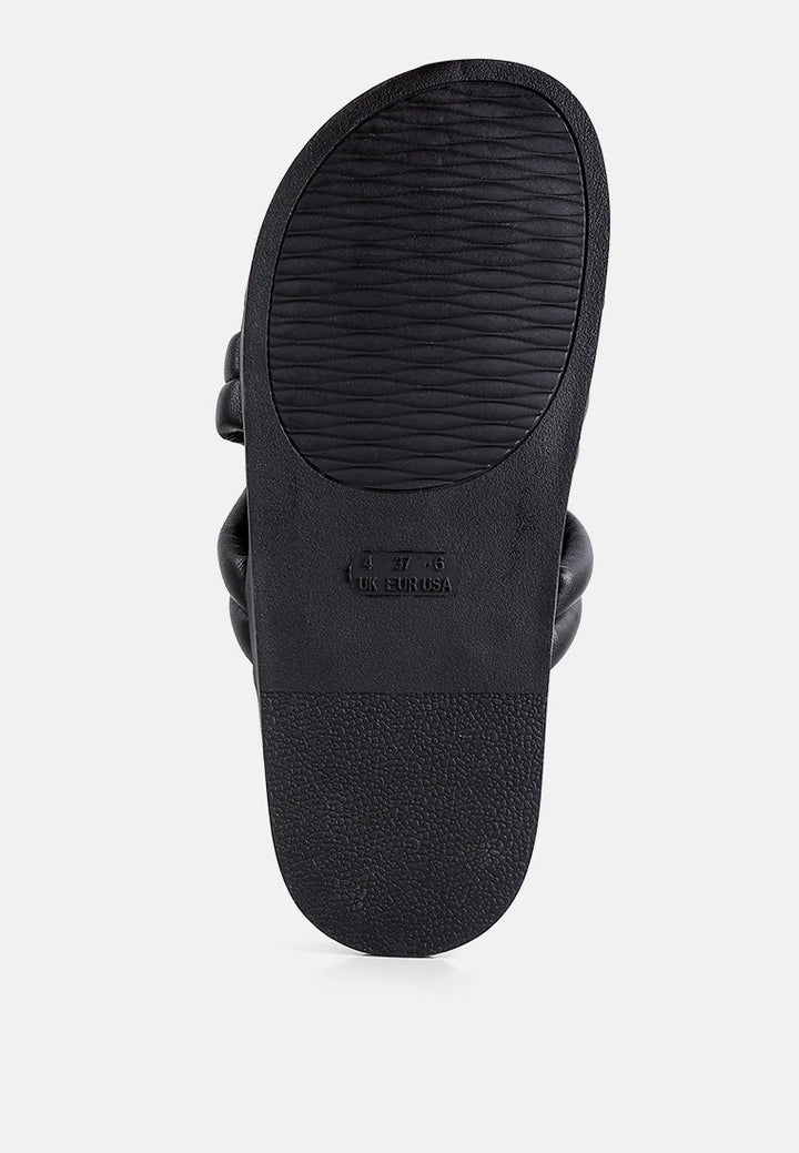 Tora Quilted Strap Slider Flats-4
