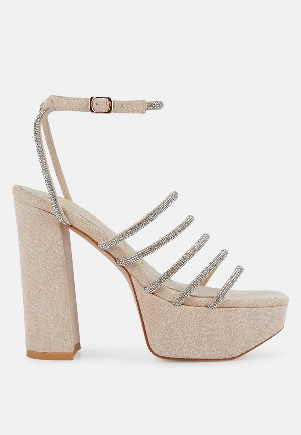Tricks High Block Heel Sandals-5