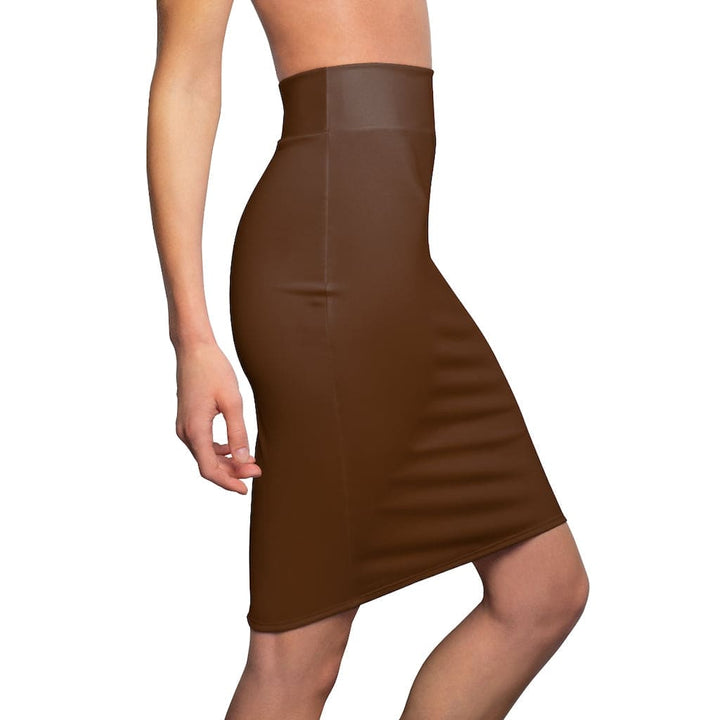 Womens Skirt - Chocolate Brown Pencil Skirt-2