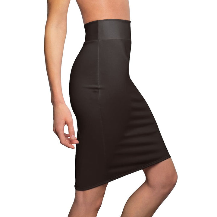 Womens Skirt - Dark Chocolate Brown Pencil Skirt-2