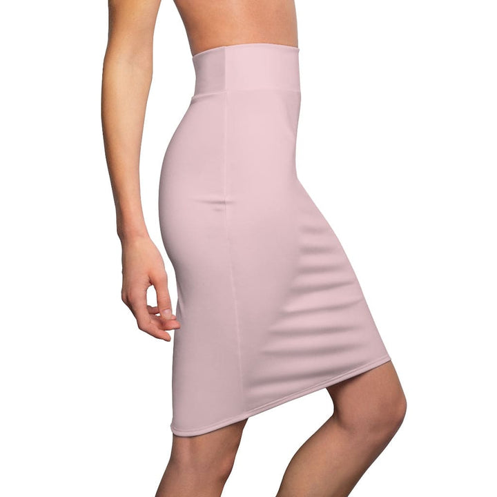 Womens Skirt - Light Pink Pencil Skirt-2